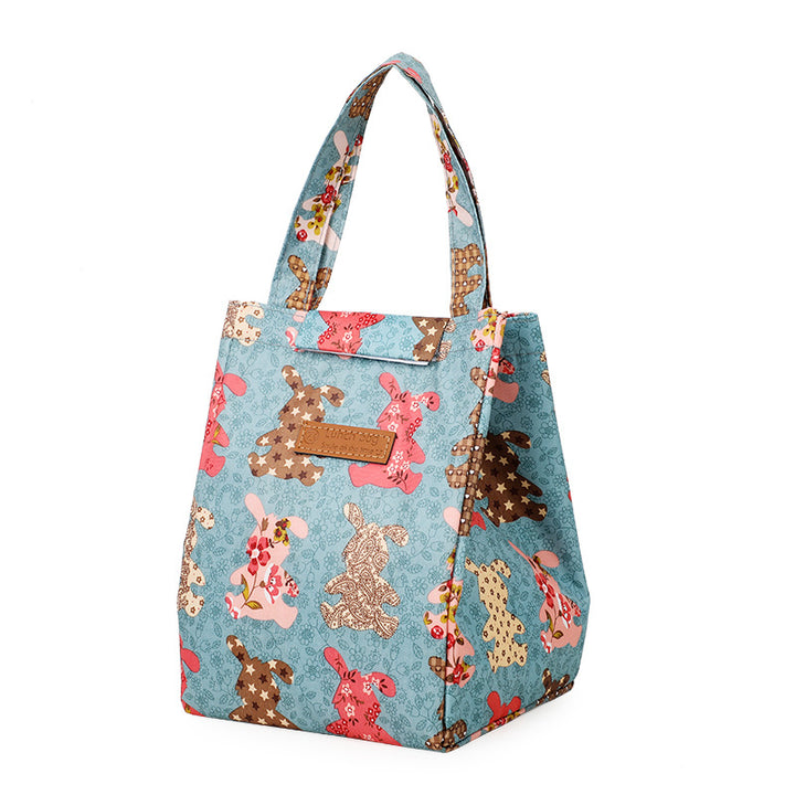 Insulated Dot-Patterned Lunch Bag Bowlift