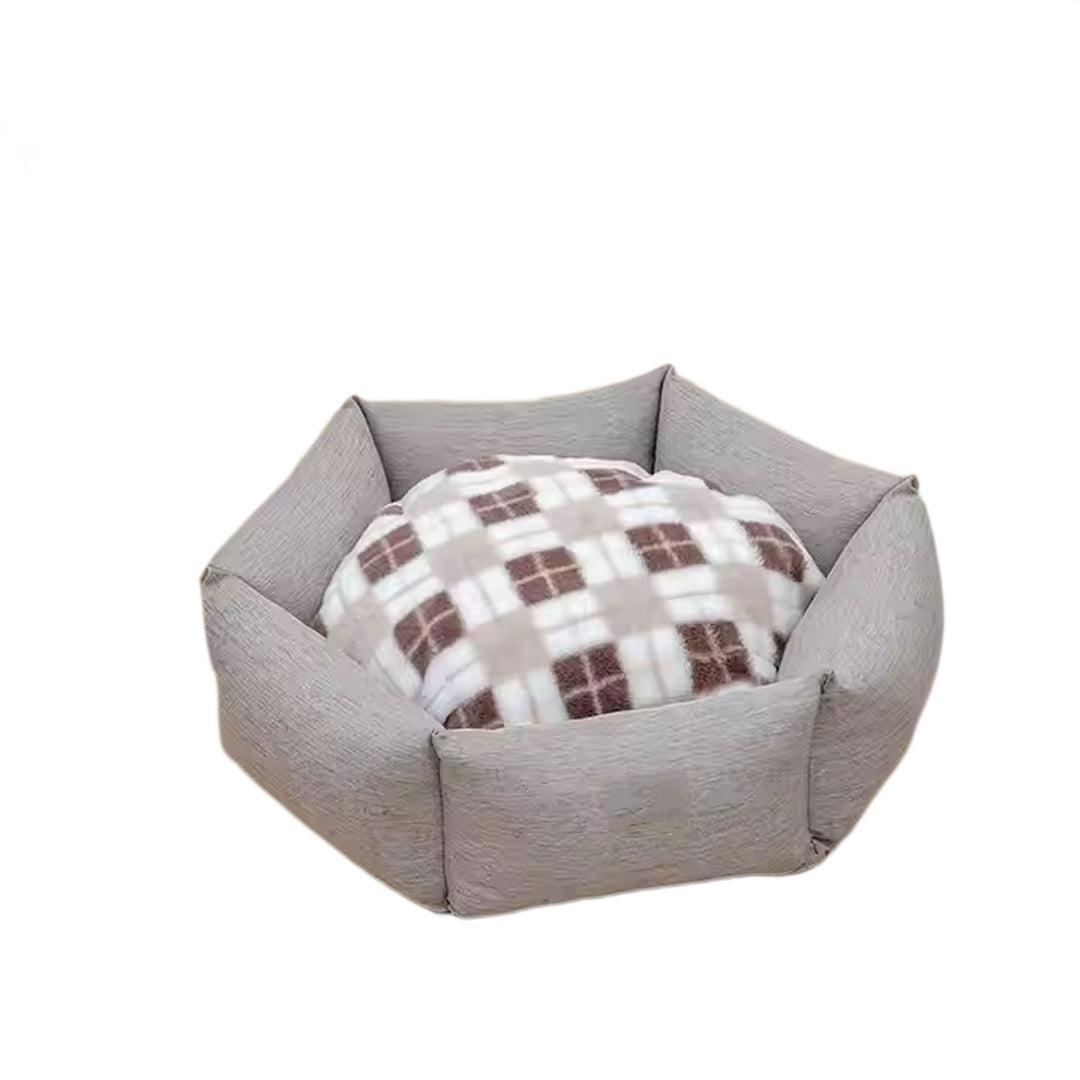 Cozy Hexagonal Dog Bed