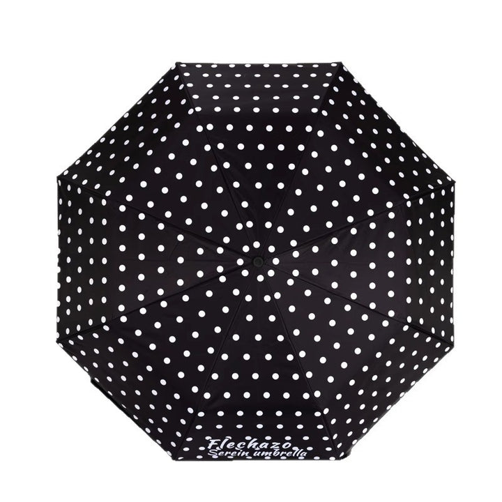 Women’s Folding Umbrella in Classic Check Pattern Bowlift