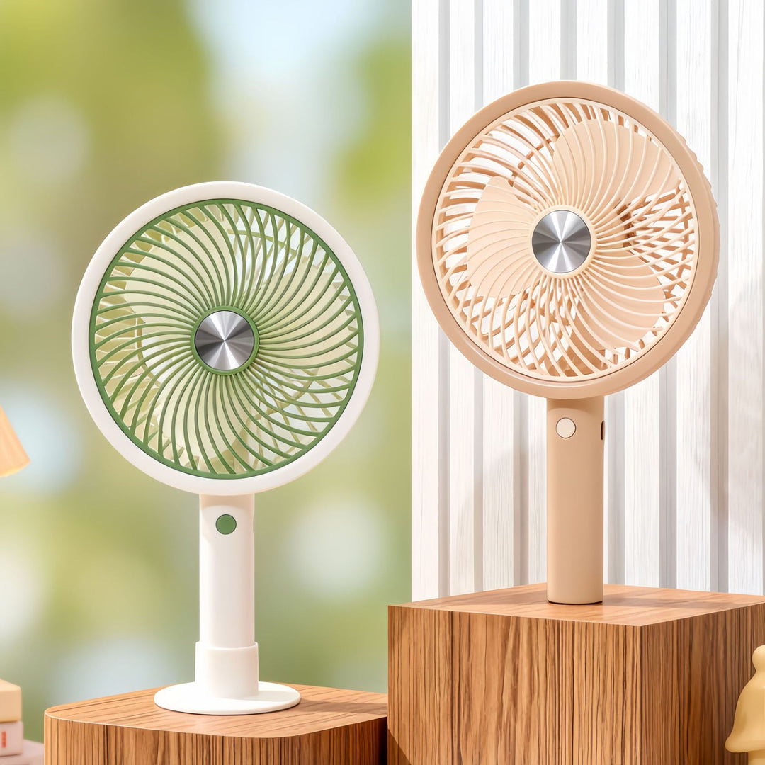 Women Portable Table Fan with Adjustable Tilt and USB Charging Function Bowlift