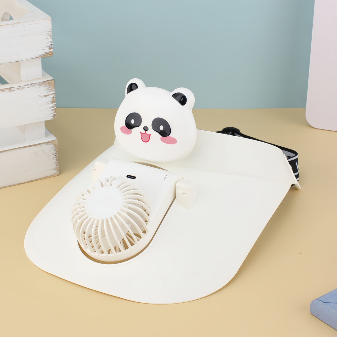 Women's Portable Desktop Fan in Creative Panda Design Bowlift