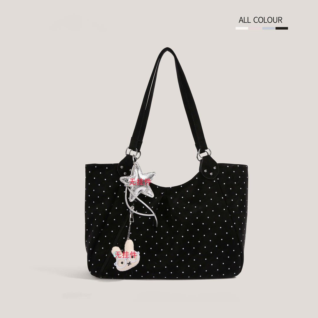 Casual Polka Dot Tote Bowlift