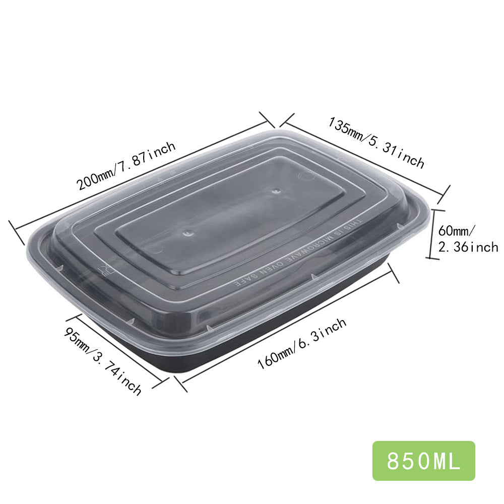 Microwave safe rectangular meal prep container with snap-lock lid and stackable base Bowlift