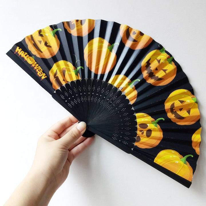 Ladies Fan with Creative Halloween Design Bowlift