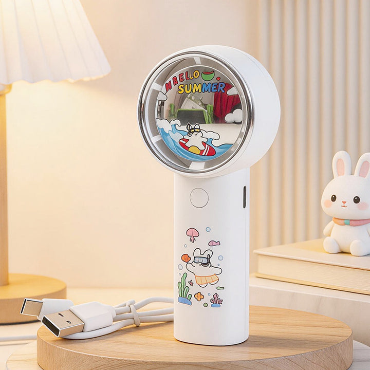 Ladies Portable Mini Fan with Powerful Battery Technology Bowlift