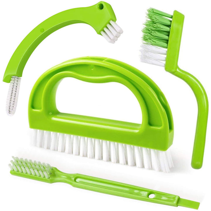 Multi-purpose heavy-duty scrub brush set with ergonomic handle and detail brushes Bowlift