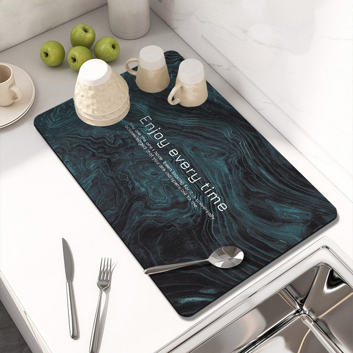 Marble-Inspired Table Mat Bowlift