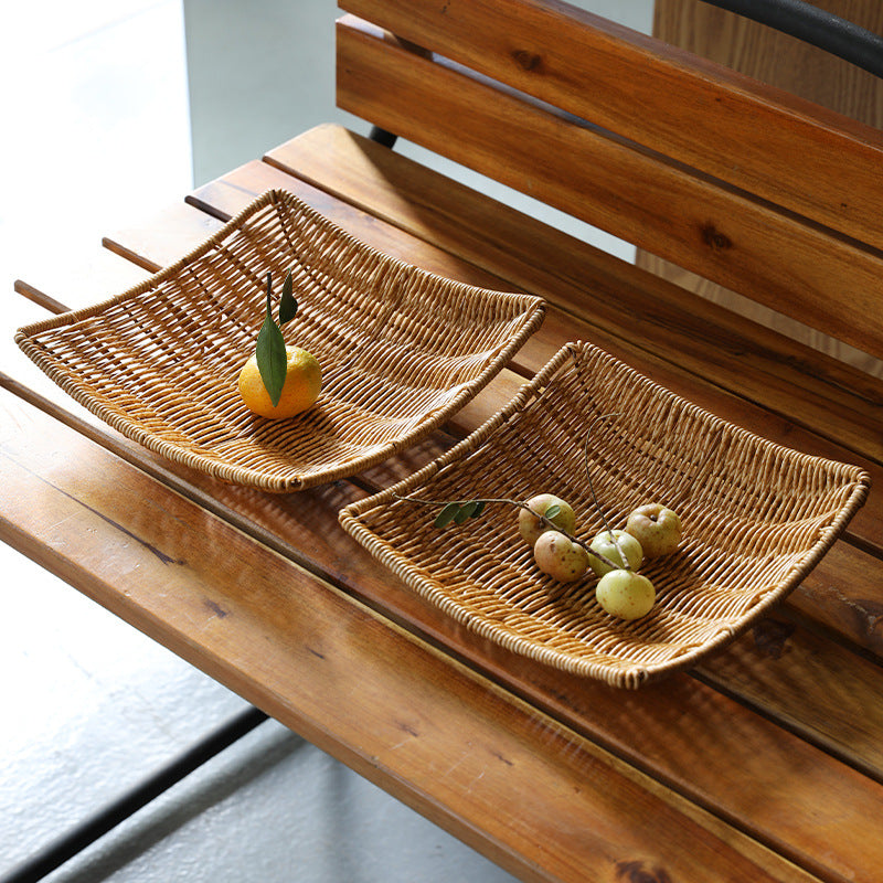 Handwoven Decorative Serving Basket Bowlift