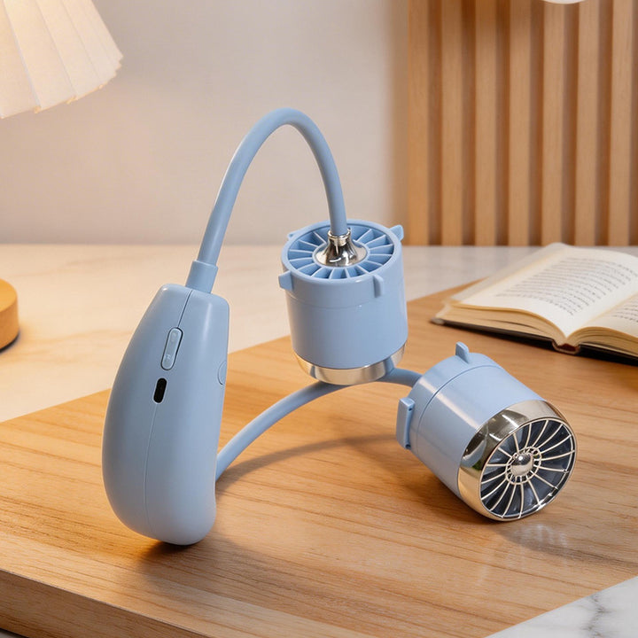 Portable Neck Fan with Flexible Design Bowlift