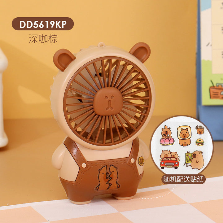 Women's Portable Mini Fan in Charming Bear Design Bowlift