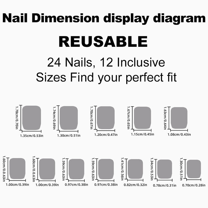 Acrylic nail set with high-quality, flexible design Bowlift