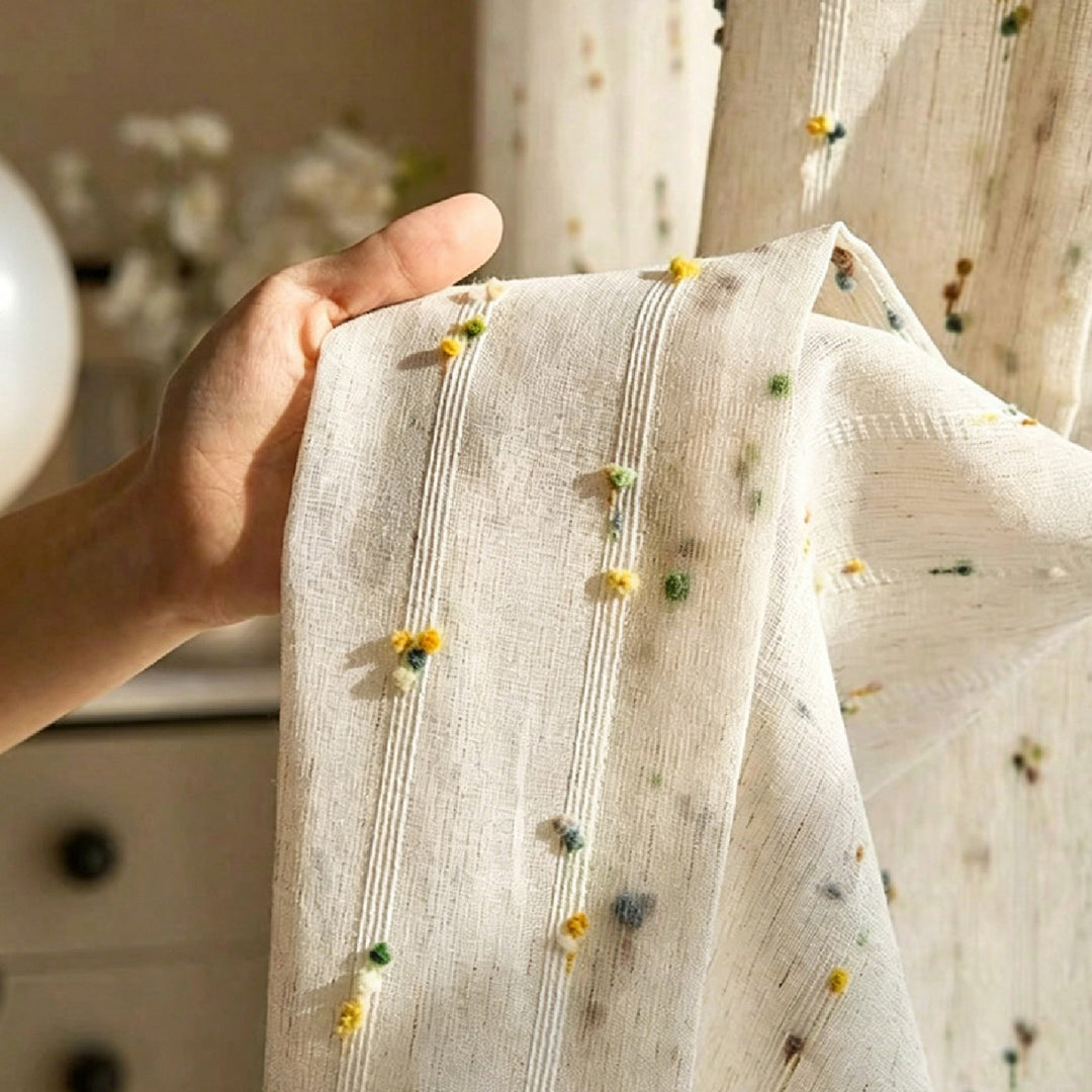 Decorative Sheer Curtain Panel Bowlift