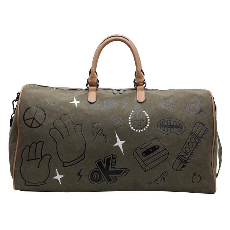 Fun Patterned Weekender Duffle Bag Bowlift