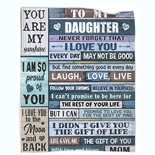Sentimental Fleece Throw Blanket With Lion And Cub Graphic And Heartfelt Message For Dad