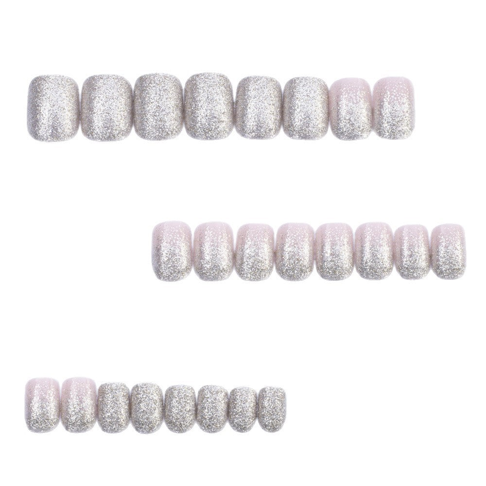 Elegant glitter pattern artificial nails Bowlift