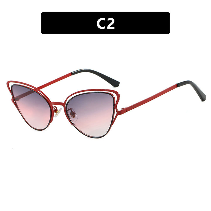 Women's Cat-Eye Glasses with Elegant Metal Frame and Comfortable Fit Bowlift