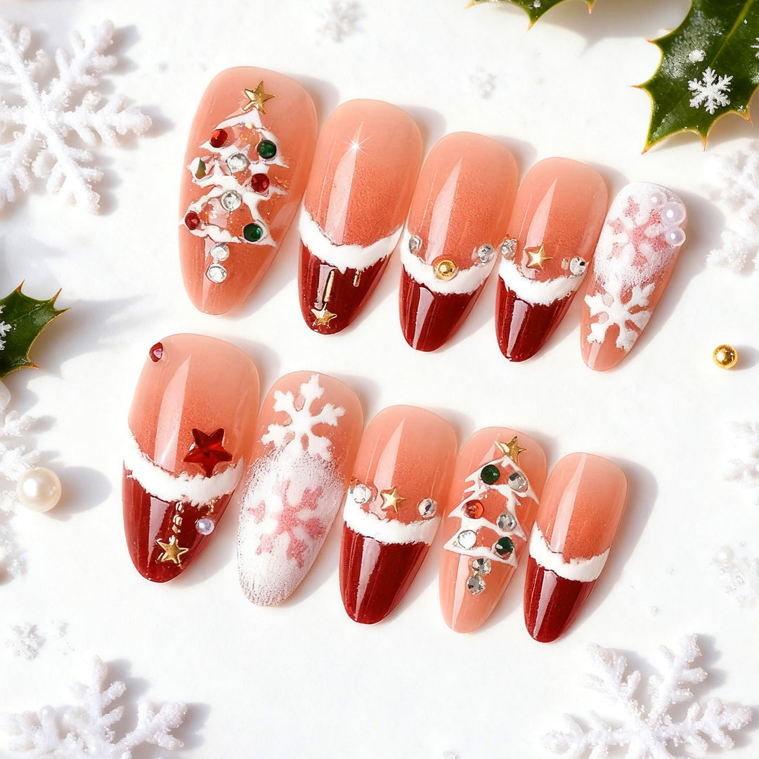 Festive Artificial Nail Collection Bowlift