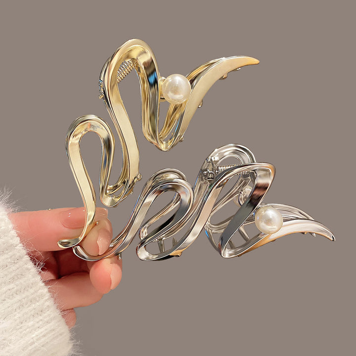 Elegant Wave Design Hair Clip Bowlift