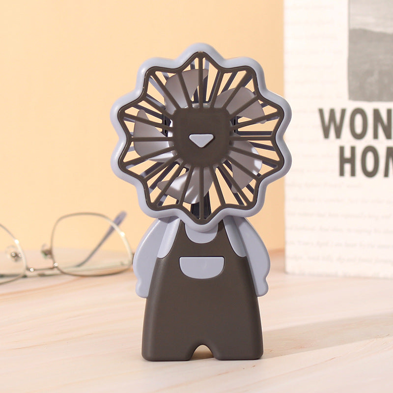 Women Portable Mini Fan in Creative Figure Design Bowlift