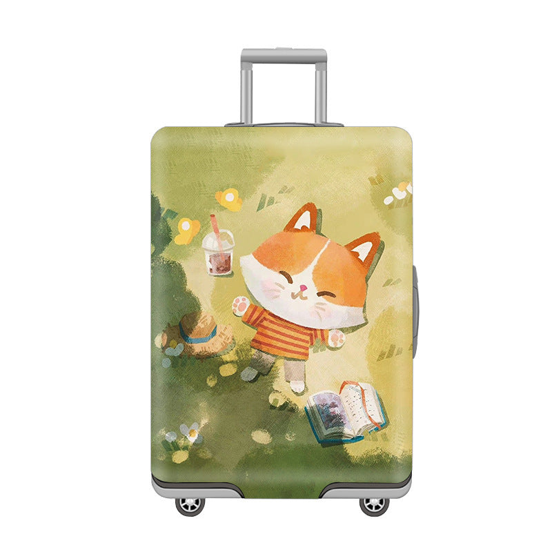 Cartoon Cat Design Hard Shell Luggage Bowlift
