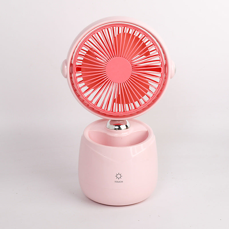 Portable table fan with touch function and flexible tilt adjustment Bowlift