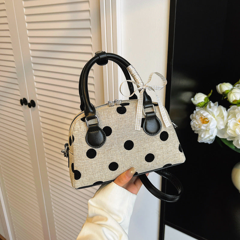 Whimsical Polka Dot Mini Handbag Bowlift