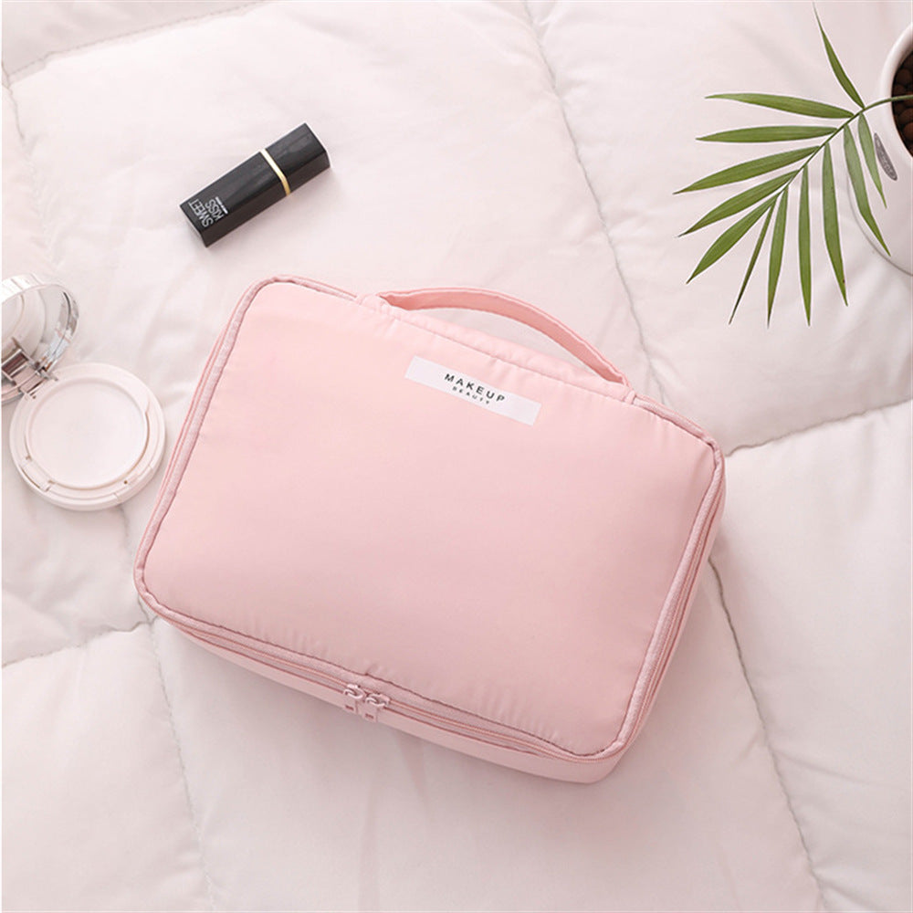 Dual Compartment Travel Makeup Organizer Bowlift