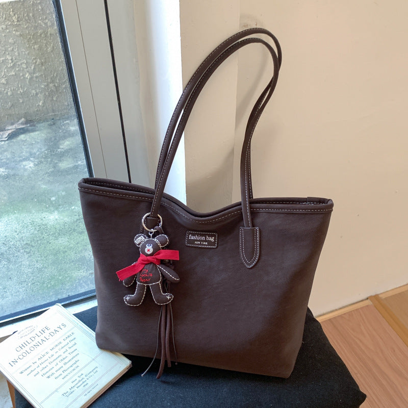 Elegant Faux Leather Tote Bag Bowlift