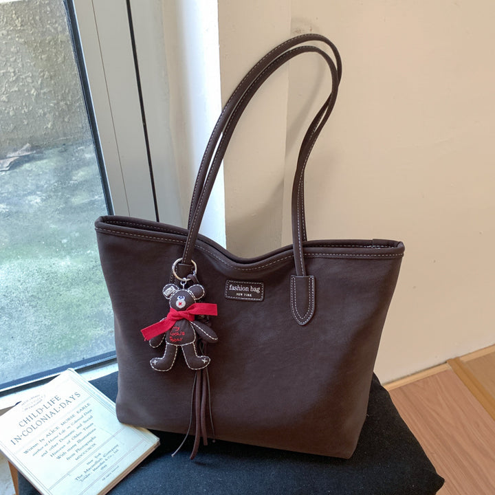 Elegant Faux Leather Tote Bag Bowlift