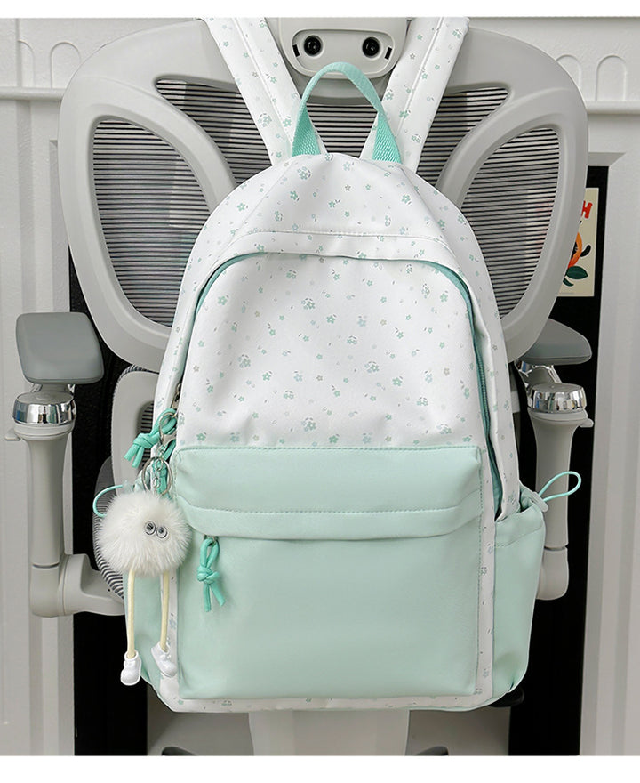 Mini backpack with floral design and practical organizer compartments Bowlift