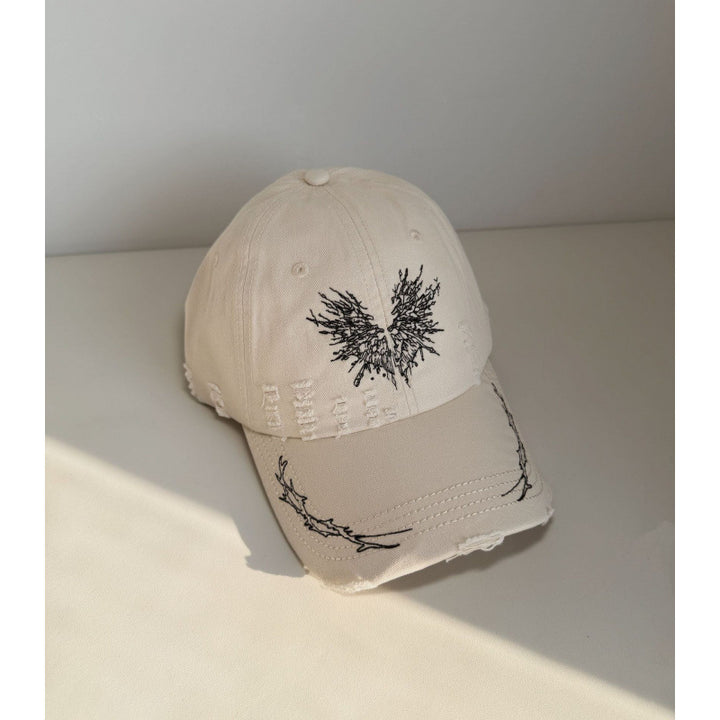Women's Distressed Graphic Snapback Cap Bowlift