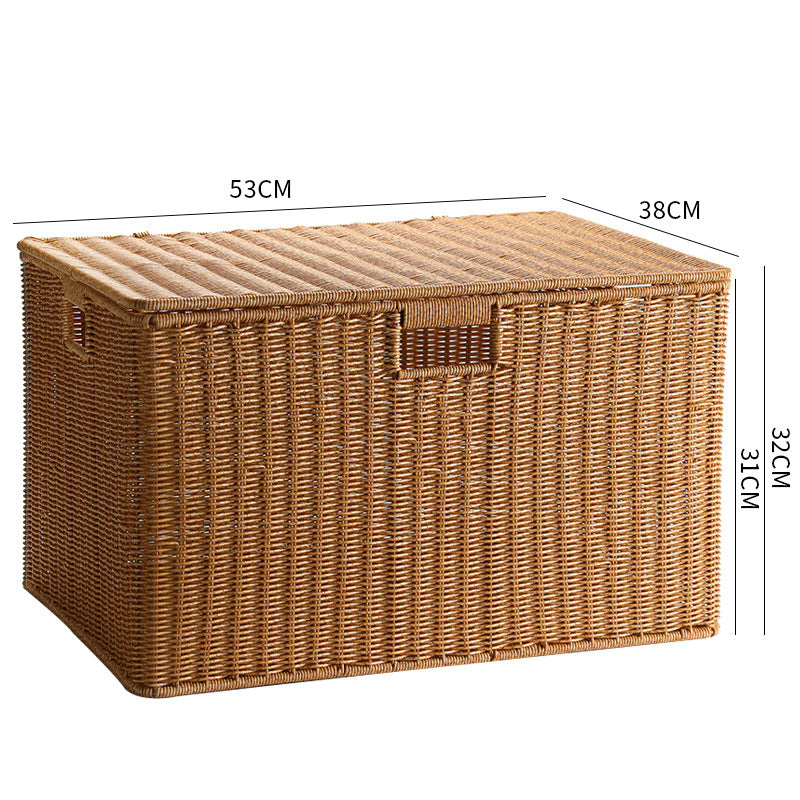 Decorative Woven Storage Chest Bowlift