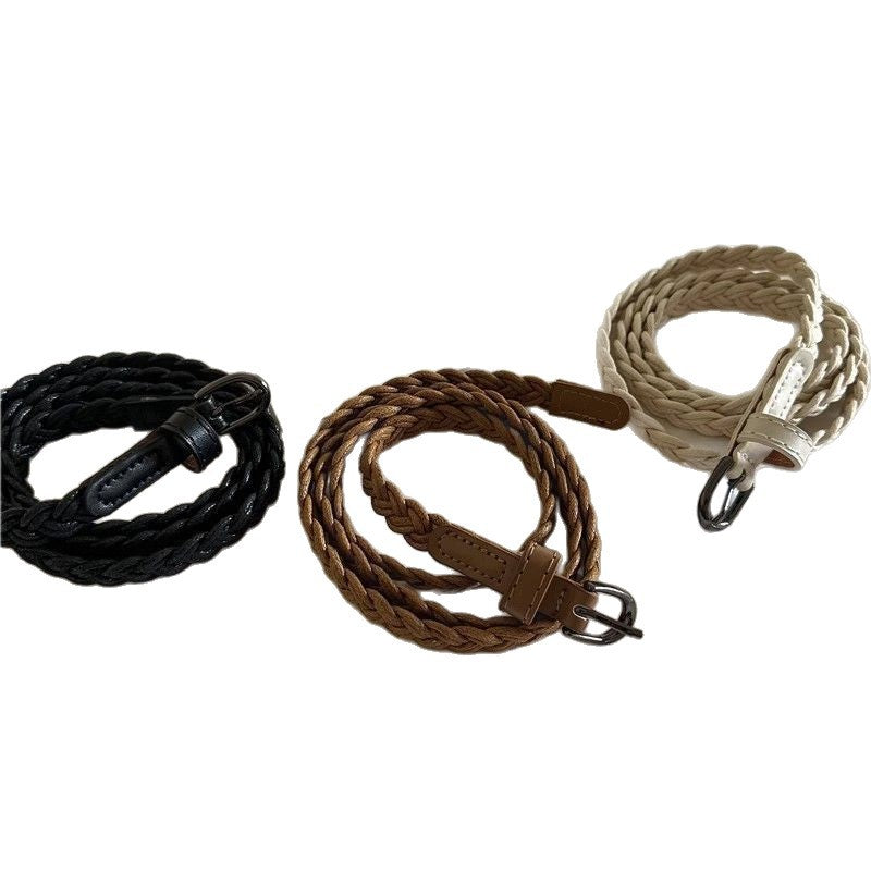 Braided Leather Belt Bowlift