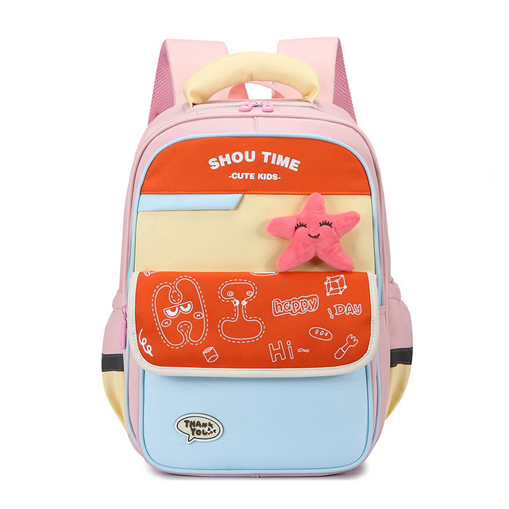 Kid's Playful Cartoon-Themed Backpack Bowlift