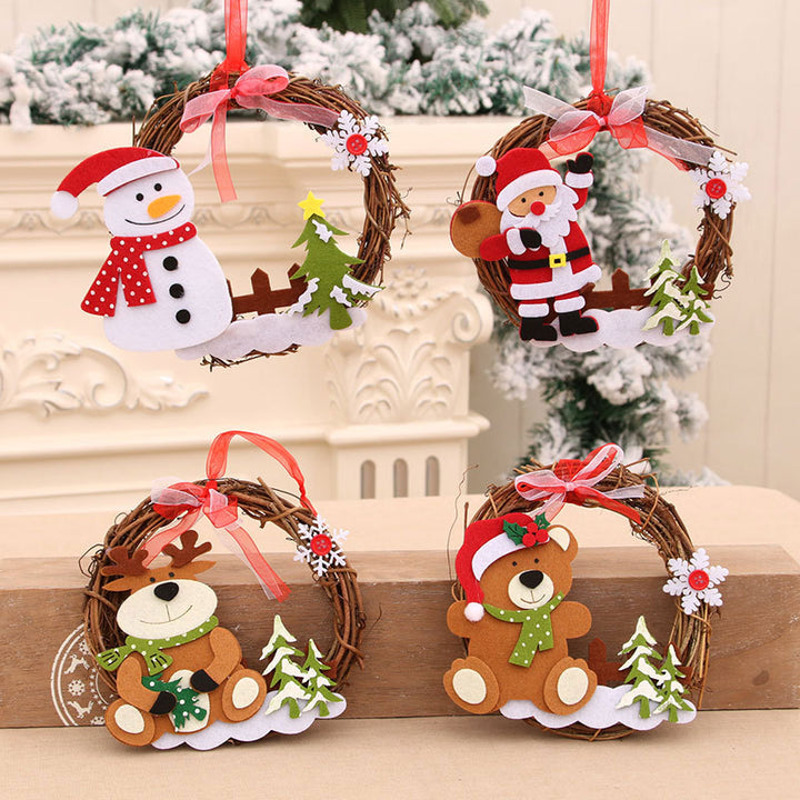 Felt Snowman Christmas Wreath Bowlift