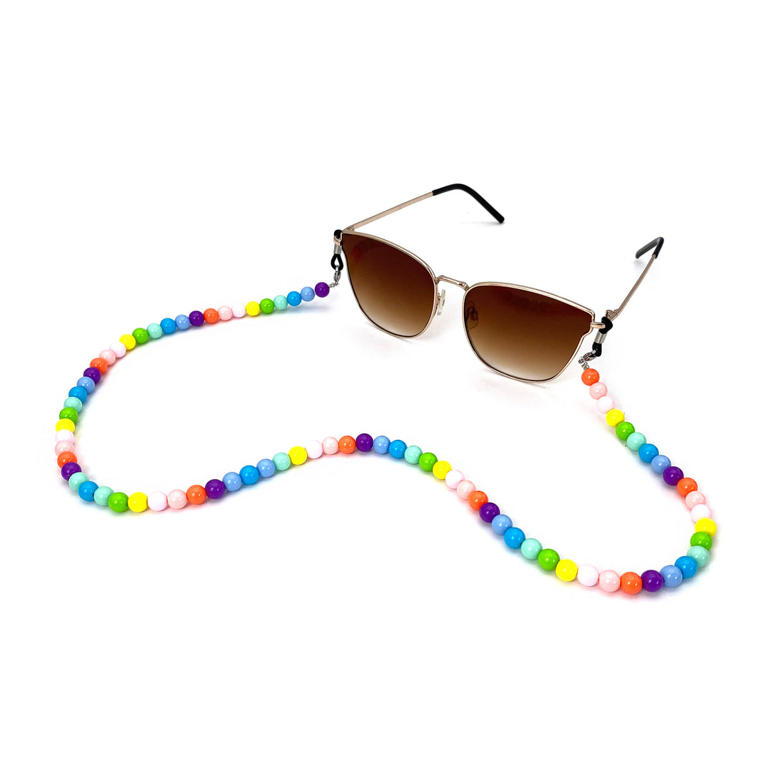Colorful Beaded Eyewear Retention Chain Bowlift