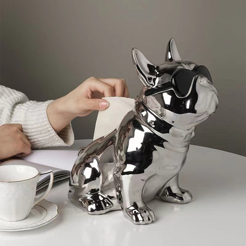 Decorative Dog Tissue Box Holder for Home