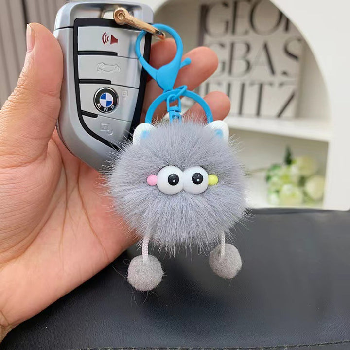 Cute Fluffy Character Keychain Bowlift