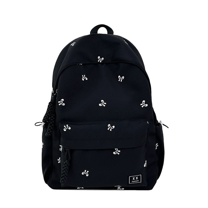 Decorative Embroidered Backpack Bowlift