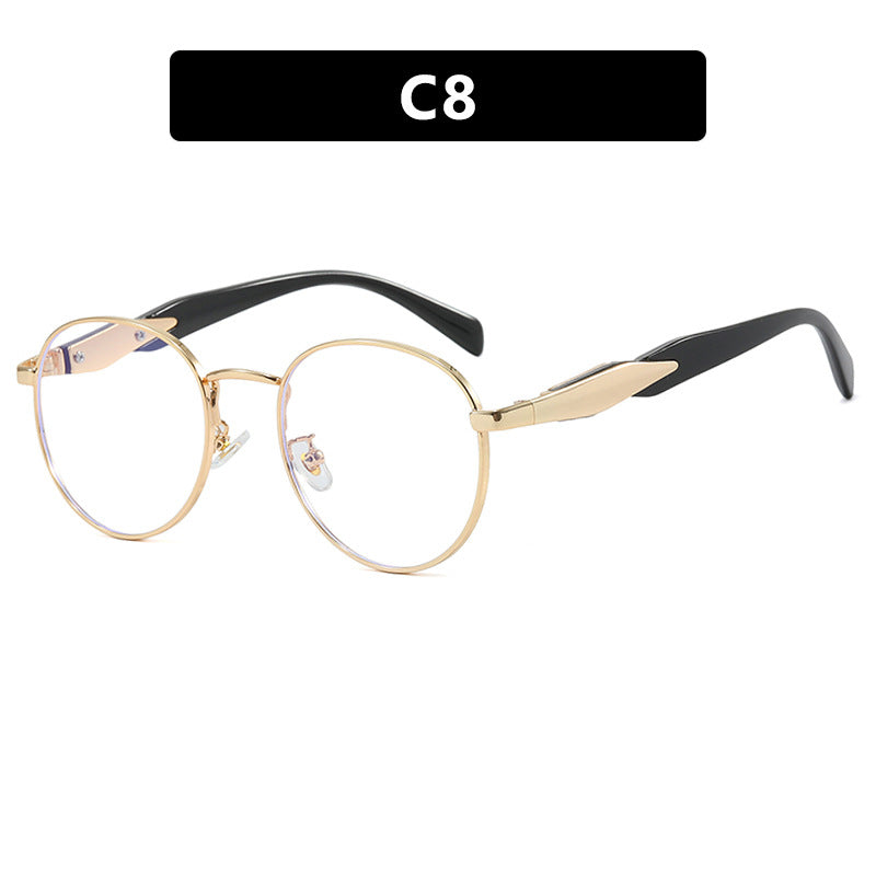 Women's round sunglasses with elegant golden frame and UV protection Bowlift
