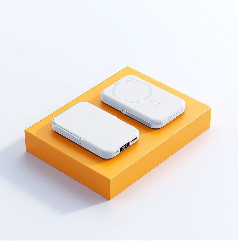 Portable wireless power bank with magnetic function and digital display Bowlift