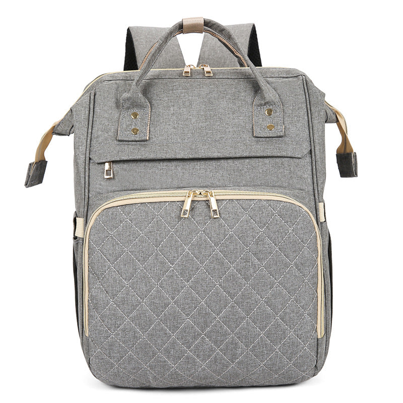 Multi-Functional Quilted Travel Backpack Bowlift
