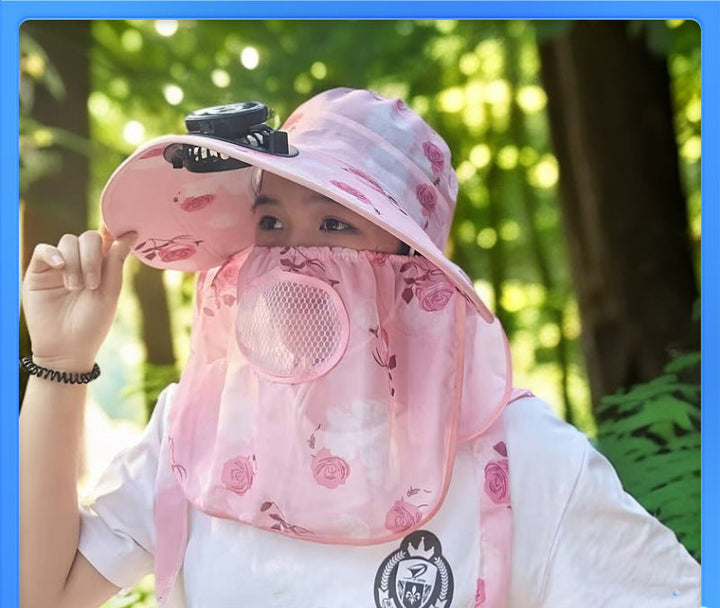 UV protection sun hat with removable insect net and breathable air vent Bowlift