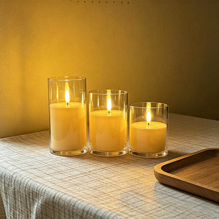 LED Scented Candle with Flame Effect Bowlift