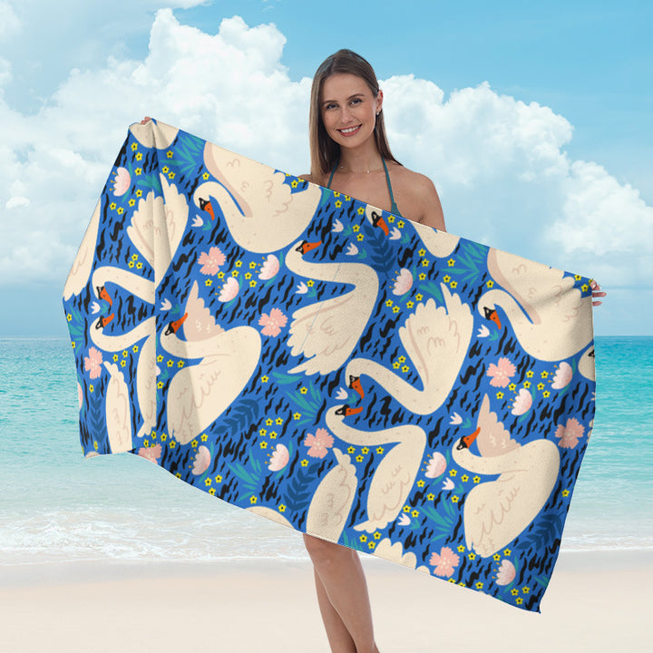 Beach towel with striking surf design Bowlift