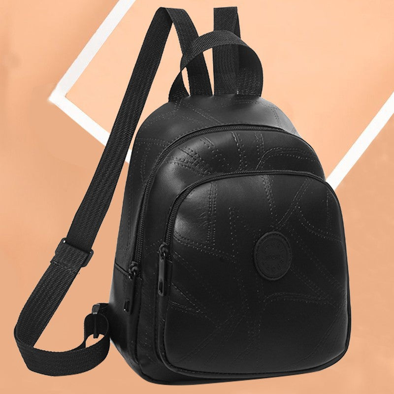 Compact Textured Backpack Bowlift