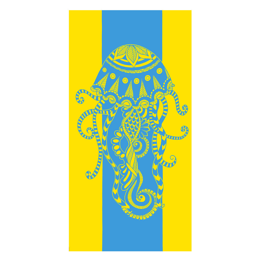 Oversized Microfiber Beach Towel With Retro Daisy Pattern And Quick-Dry Lightweight Weave