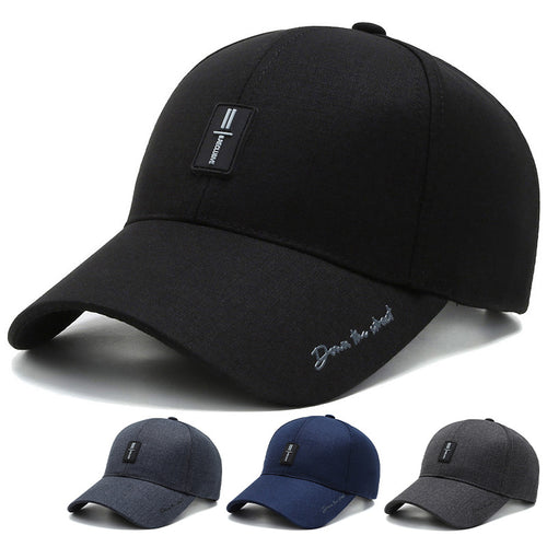 Men's Structured Denim Baseball Cap Bowlift