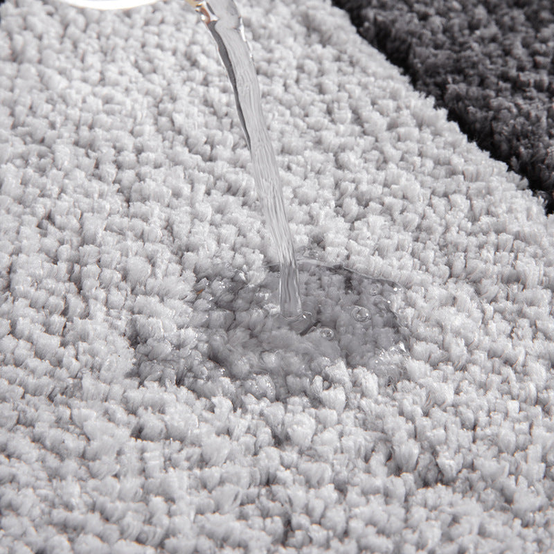 Textured Wave Pattern Bath Mat Bowlift