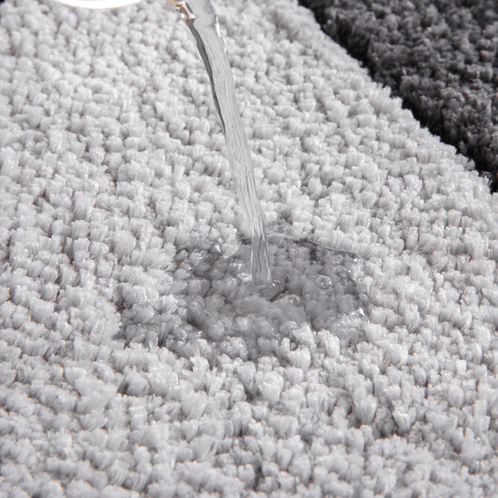 Textured Wave Pattern Bath Mat Bowlift